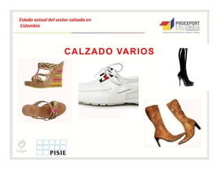 Estado actual del sector calzado en
Colombia




                     CALZADO VARIOS
 