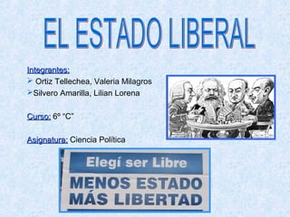 Integrantes:
 Ortiz Tellechea, Valeria Milagros
Silvero Amarilla, Lilian Lorena


Curso: 6º “C”

Asignatura: Ciencia Política
 