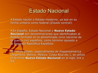 Estado nacional | PPT