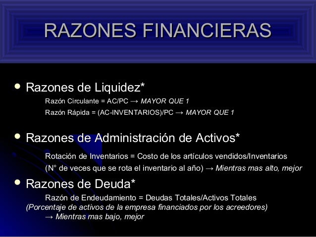 Estados financieros
