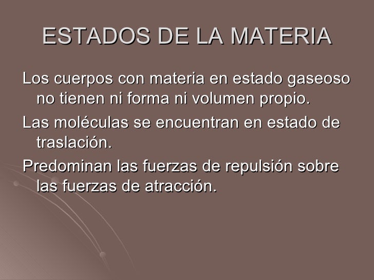 Estados de la materia