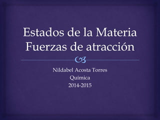 Nildabel Acosta Torres 
Química 
2014-2015 
 