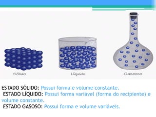 Estados físicos da matéria (Química) | PPTX