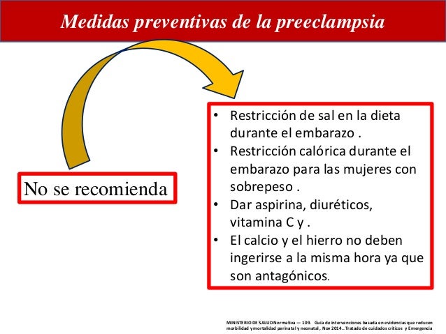 Guias De Practica Clinica Preeclampsia Diet