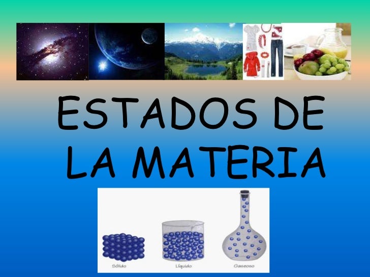 Estados materia