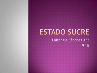 Luisangie Sánchez #33
9° B

 