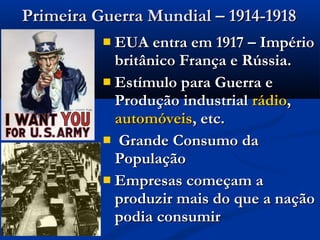 1929 - Grande Depressão1929 - Grande Depressão
 Economia de Livre MercadoEconomia de Livre Mercado
 Os preços baixaram, ...