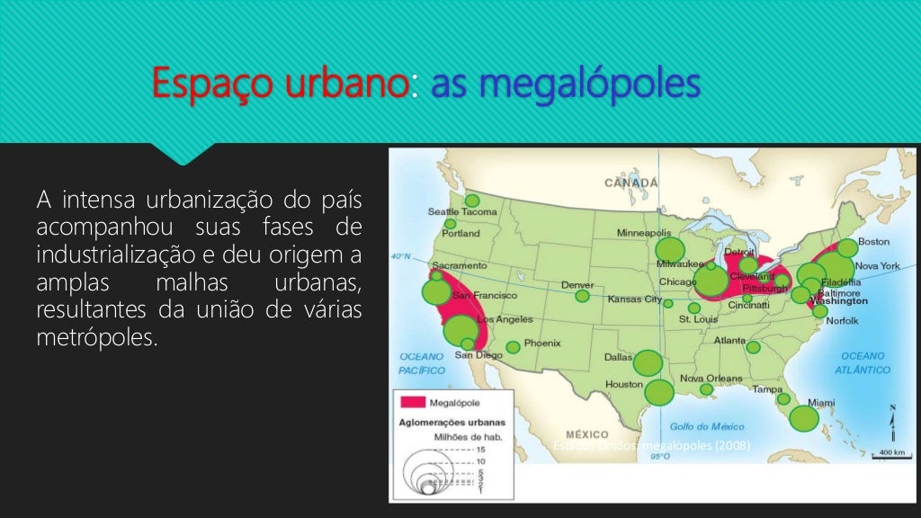 Indique As Tres Megalópoles Dos Estados Unidos