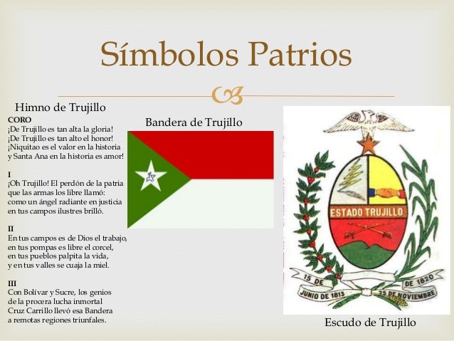 Simbolos Patrios De Trujillo | estado trujillo Simbolos Patrios De Trujillo | estado trujillo