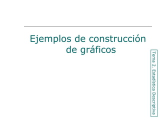 Ejemplos de construcción
de gráficos
Tema2.EstadísticaDescriptiva
 