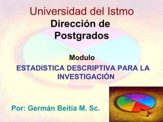 Universidad del Istmo Dirección de  Postgrados ,[object Object],[object Object],[object Object]