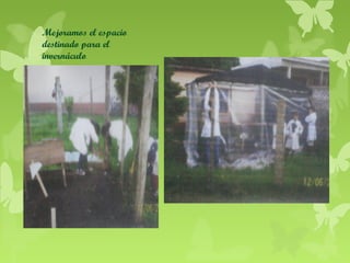 Mejoramos el espacio
destinado para el
invernáculo

 