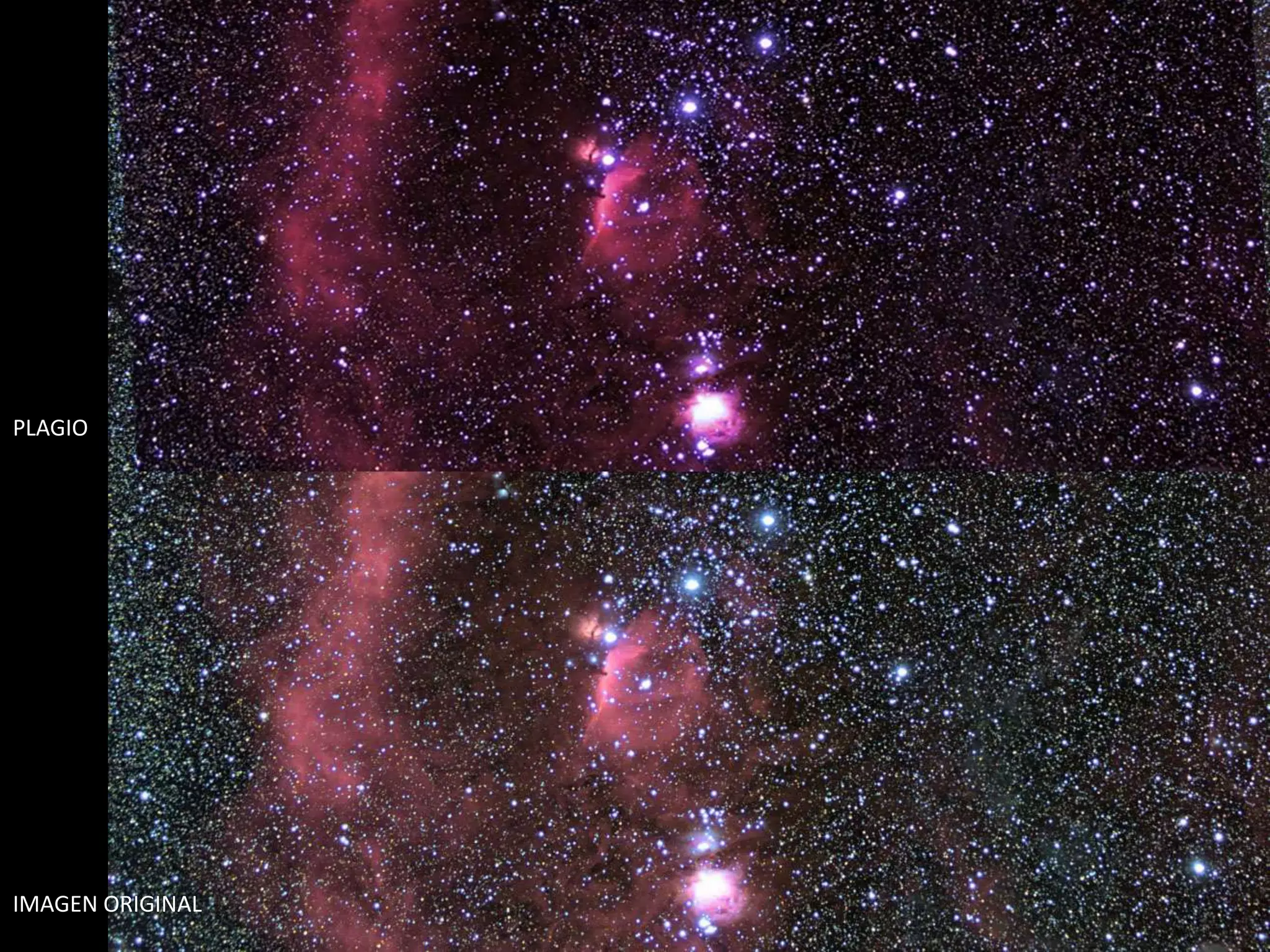 07.- Orion “vestido de Navidad”
IMAGEN ORIGINAL
PLAGIO
 