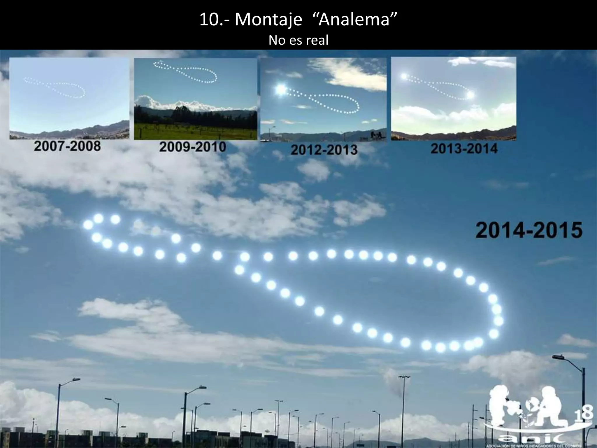 10.- Montaje “Analema”
No es real
 