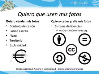 Derecho aplicado a la fotografía. Charla en Fotofreak Tenerife 2012