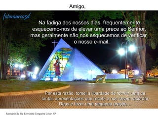 Amigo,
Por esta razão, tomei a liberdade de recriar uma dePor esta razão, tomei a liberdade de recriar uma de
tantas apres...