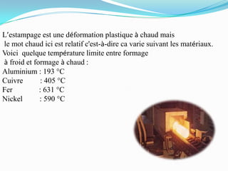 Estampage MatriçAge ; Resumé