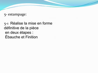 Estampage MatriçAge ; Resumé