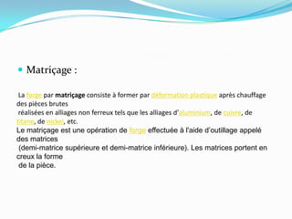 Estampage MatriçAge ; Resumé