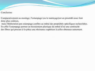 Estampage MatriçAge ; Resumé