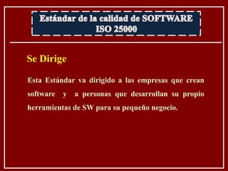 Estandar Calidad De Sarrollo De Software Iso
