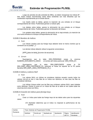 Programacion Pl/sql Estandar programacion plsql | PDF