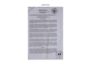 DECRETO 878
 