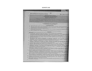 DECRETO 100
 