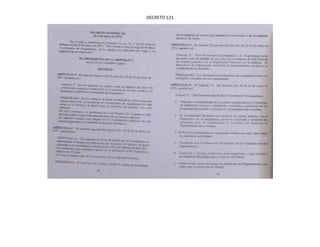 DECRETO 121
 