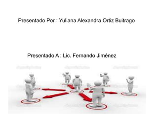 Presentado Por : Yuliana Alexandra Ortiz Buitrago
Presentado A : Lic. Fernando Jiménez
 