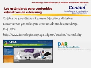 Los estándares para contenidos educativos en e-learning