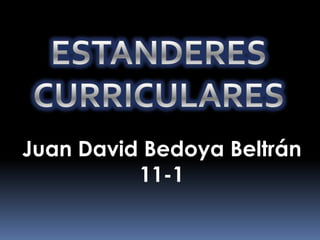 Juan David Bedoya Beltrán
          11-1
 