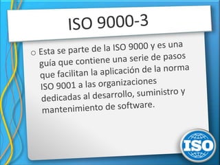 Incrementa eficacia y/o eficiencia de la organización al lograr objetivos.Ventajas del ISO 9000Mejora continuamente en los procesos, productos, eficacia, etc.