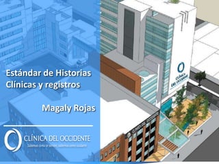 Estándar de Historias
Clínicas y registros
Magaly Rojas
Estándar de Historias
Clínicas y registros
Magaly Rojas
 