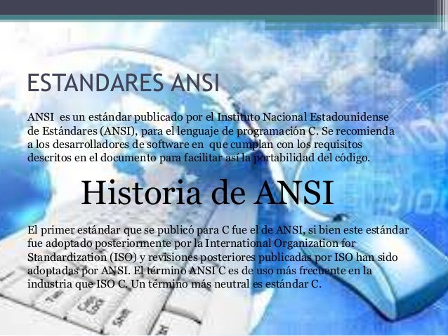 Estandares ieee y ansi