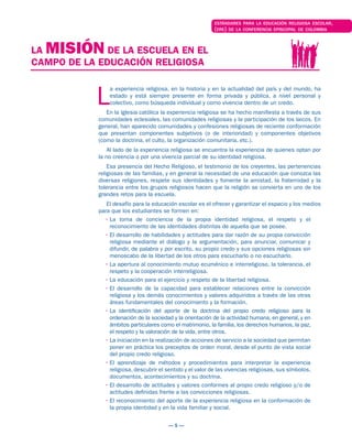 Estandares para la educacion religiosa escolar | PDF