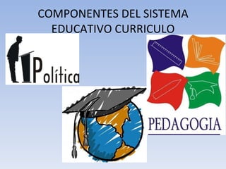 COMPONENTES DEL SISTEMA EDUCATIVO CURRICULO 