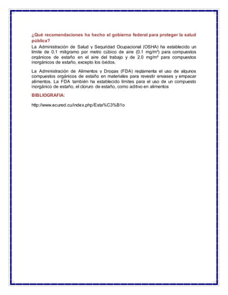 ¿Qué recomendaciones ha hecho el gobierno federal para proteger la salud
pública?
La Administración de Salud y Seguridad O...