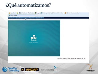 ¿Qué automatizamos?
 
