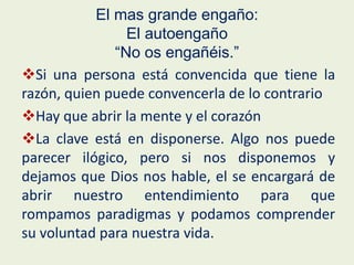 Pandemia mundial:
La excesiva ocupación.
Una encuesta del Dr. Michael Zigarelli,
profesor la Charleston Southern University
School of Business sobre los “Obstáculos para el
crecimiento” a mas de 20 mil cristianos en 139
países, entre los 15 a 88 años. Resultados
publicados en la revista digital ACPress
15/4/2008, demostró como 4 de 10 personas
están “casi siempre” o “siempre” muy ocupados
y afanados, están apresurados, corriendo de un
lugar a otro, demasiado ocupados.
 