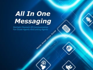 All In One 
Messaging 
Multiple Channels Of Communication 
For Estate Agents And Letting Agents 
 