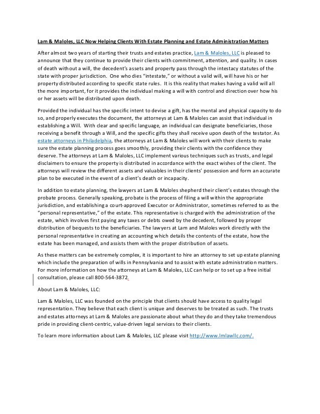 Estate attorneys philadelphia