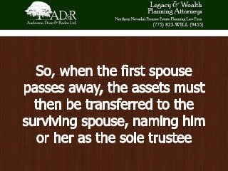 Estate Issues Following the Death of a Spouse