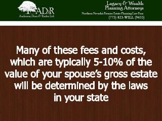Estate Issues Following the Death of a Spouse
