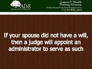 Estate Issues Following the Death of a Spouse