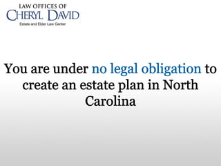 Estate Planning for Seniors in North Carolina - Part 1