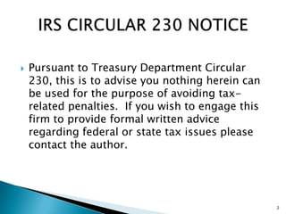 Estate Planning Tutorial