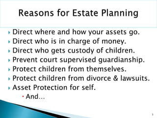 Estate Planning Tutorial
