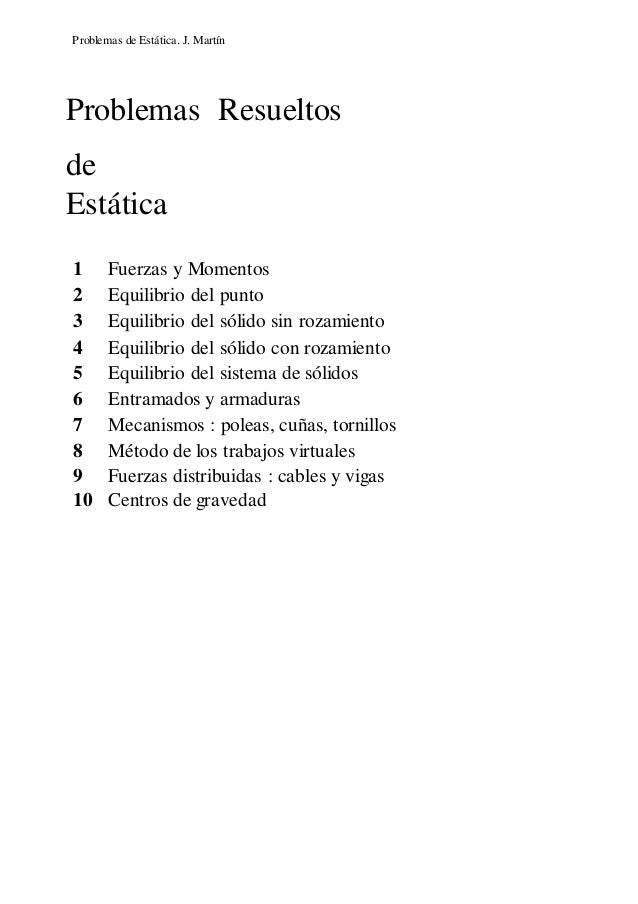 Estatica ejercicios resueltos 2 2 estatica ejercicios resueltos 2 1 638