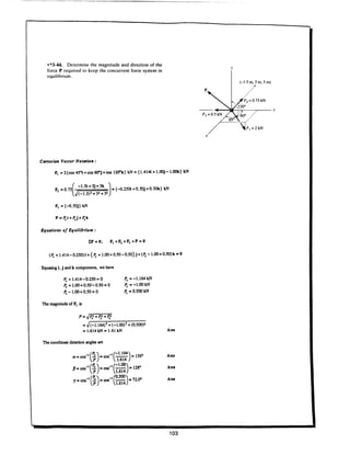 Estatica hibeller-tenth edition-solcuionario